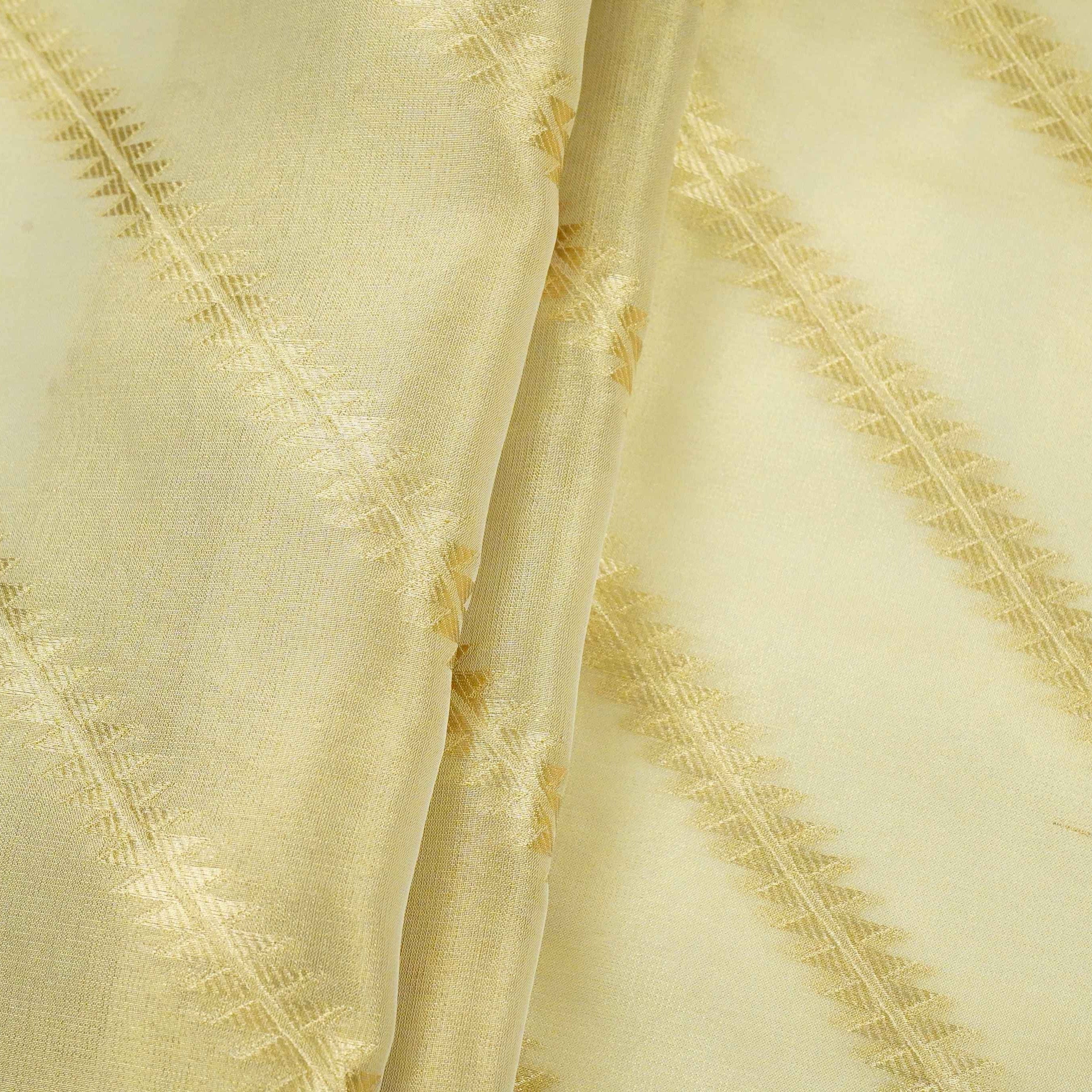 Golden Jaal Kanjivaran Silk Fabric MTI-31224 - TradeUNO