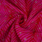 Magenta Lehriya Buti Dupion Silk Fabric YHF-32839