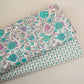 Cream Floral Buti Foil Print Cotton Fabric PB-29698