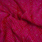 Magenta Lehriya Buti Dupion Silk Fabric YHF-32839