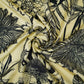Cream floral print Silk Satin Fabric NVC-31567