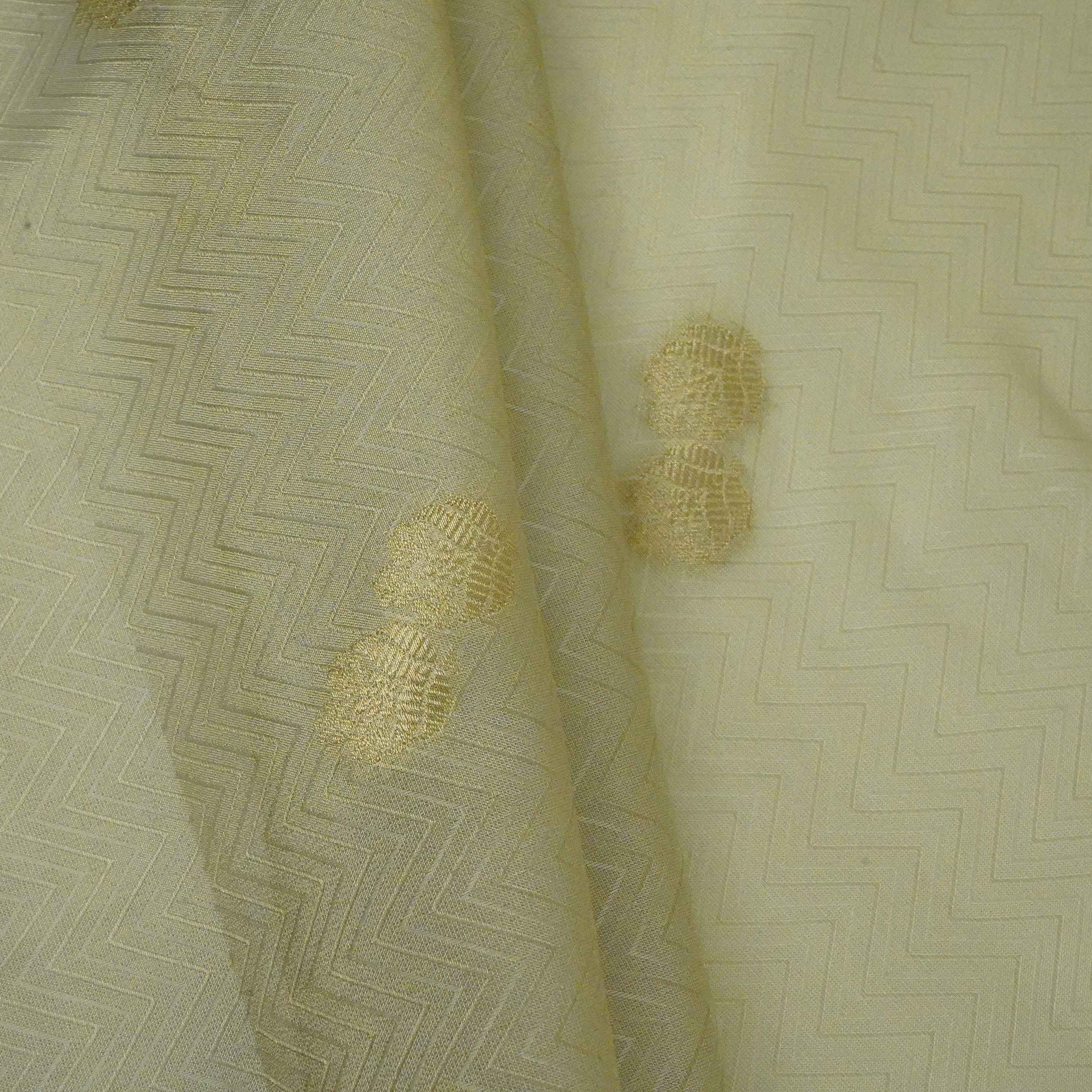 Golden Jaal Kanchi Silk Fabric MTI-31229 - TradeUNO