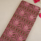 Pink Floral Stripes Foil Print Cotton Fabric PB-29702