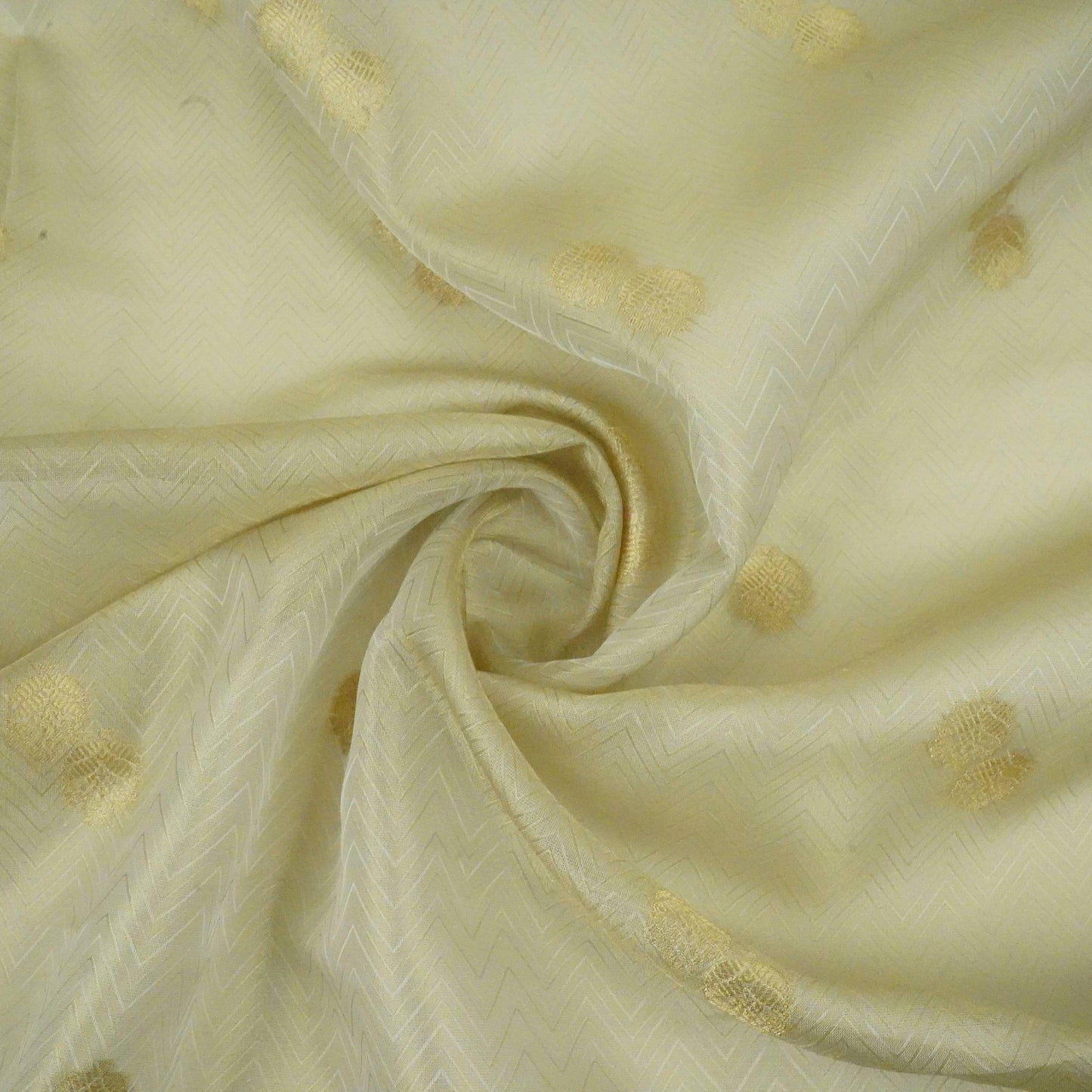 Golden Jaal Kanchi Silk Fabric MTI-31229