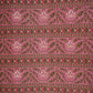 Pink Floral Stripes Foil Print Cotton Fabric PB-29702