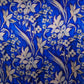 Royal Blue floral print Silk Satin Fabric NVC-31563