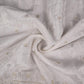 White Cutdana embroidery Crepe Fabric VFS-31700