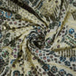 Off White Sequins Thread Embroidery Georgette 