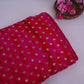 Magenta Shibori Bandhani Dupion Silk Fabric YHF-32846