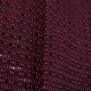 Purple Sequins Embroidery Georgette Fabric