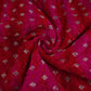 Magenta Shibori Bandhani Dupion Silk Fabric YHF-32846
