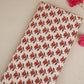 White & Red Handblock Floral Print Cotton Fabric PB-29752