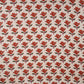 White & Red Handblock Floral Print Cotton Fabric PB-29752
