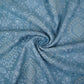 Ice Blue floral embroidery Raw Silk Fabric VFS-31665