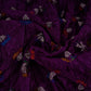 Purple Bandhani Boota Tye Dye Dupion Silk Fabric YHF-32831