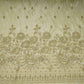 Golden floral thread cutdana Tissue Fabric AC-31129