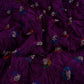 Purple Bandhani Boota Tye Dye Dupion Silk Fabric YHF-32831