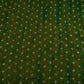 Green Shibori Bandhani Dupion Silk Fabric YHF-32844