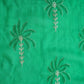 Green Thread Sequins Embroidery Organza Fabric 20853
