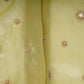 Golden Mirror thread cutdana embroidery Dyeable Kanjivaram Silk Fabric TF-31152
