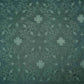 Forest Green floral Jaal embroidery Raw Silk Fabric VFS-31667