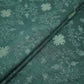 Forest Green floral Jaal embroidery Raw Silk Fabric VFS-31667