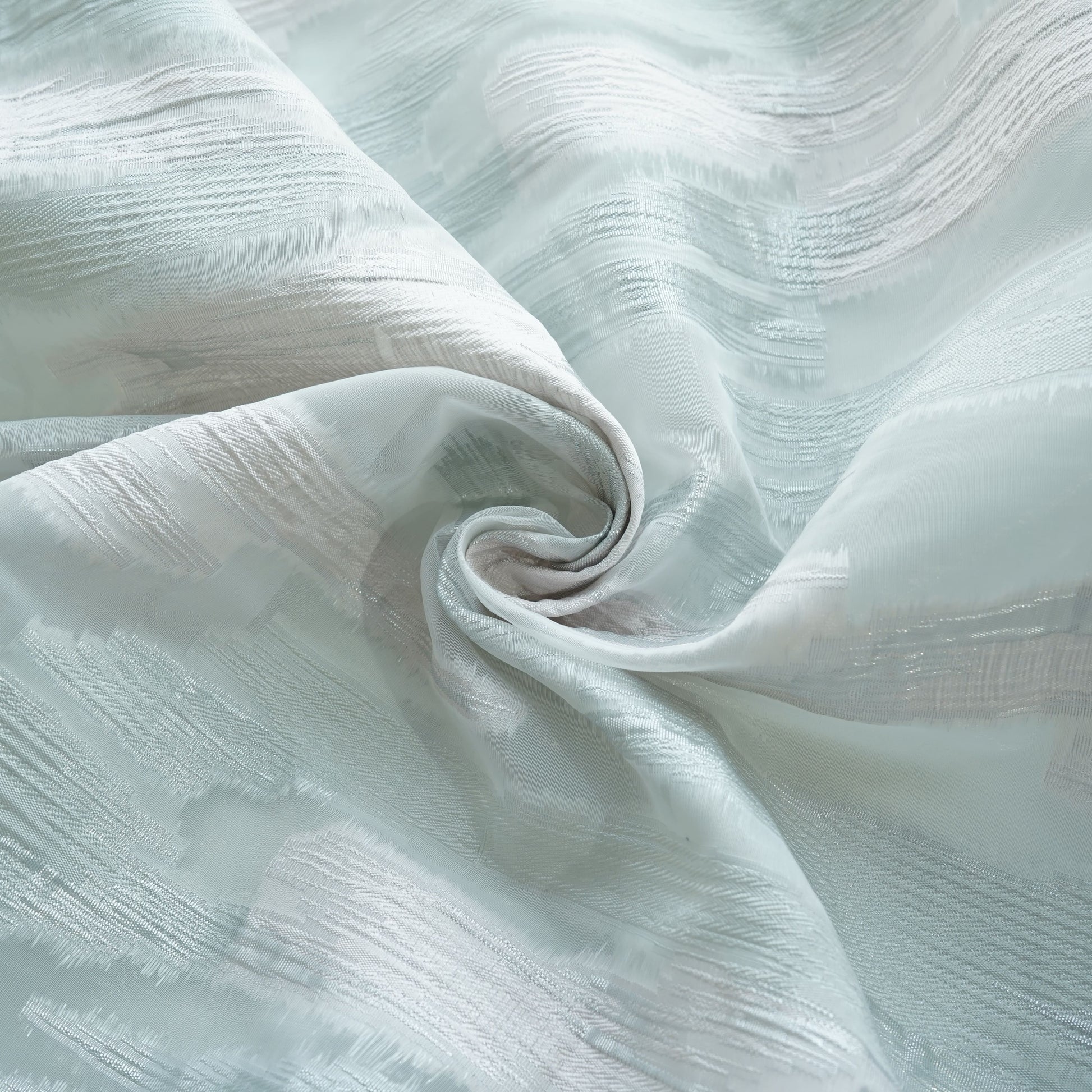 Pink With Silver Foil Organza Jacquard Fabric 9542