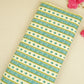 Lemon Yellow Floral Stripes Ajrakh Print Cotton Fabric PB-29716