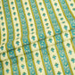 Lemon Yellow Floral Stripes Ajrakh Print Cotton Fabric PB-29716