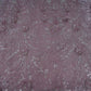 Lavender 3D Floral Cutdana Border Organza Fabric LF-33006