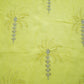 Yellow Thread Sequins Embroidery Organza Fabric 20851