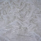 White 3D Floral Cutdana Border Organza Fabric LF-33010