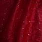 Red Buti Cutdana Sequins Embroidery Organza Fabric LF-32981