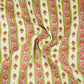 Light Mint Green & Pink Floral Stripes Print Cotton Fabric PB-29747