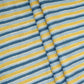 Blue & Yellow Stripes Print Cotton Fabric PB-29740