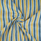 Blue & Yellow Stripes Print Cotton Fabric PB-29740