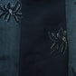 Black Cutdana Embroidery Organza Fabric 