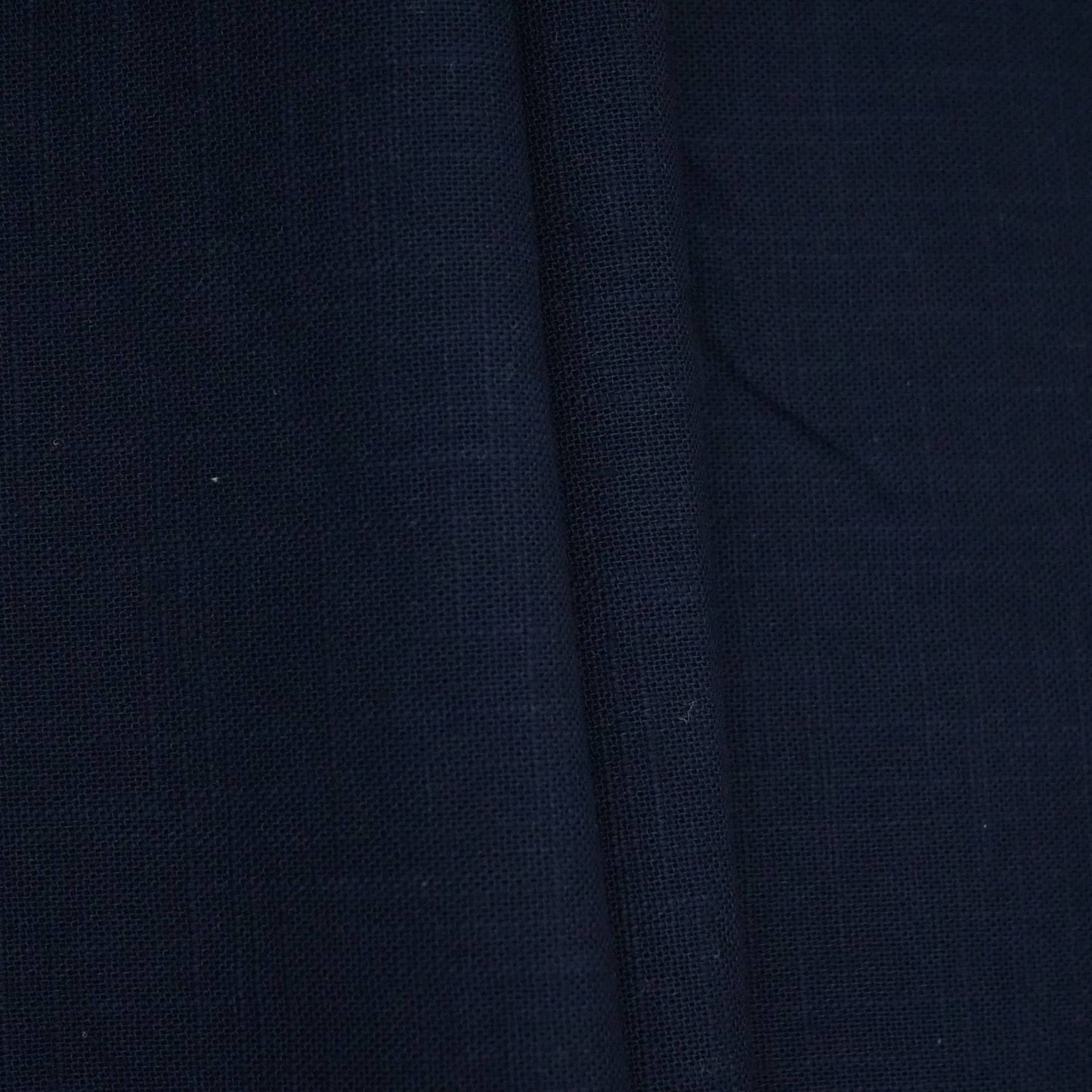 Exclusive Cotton Linen Slub Navy Blue Solid Fabric Fabric