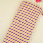 Purple & Green Stripes Print Cotton Fabric PB-29743