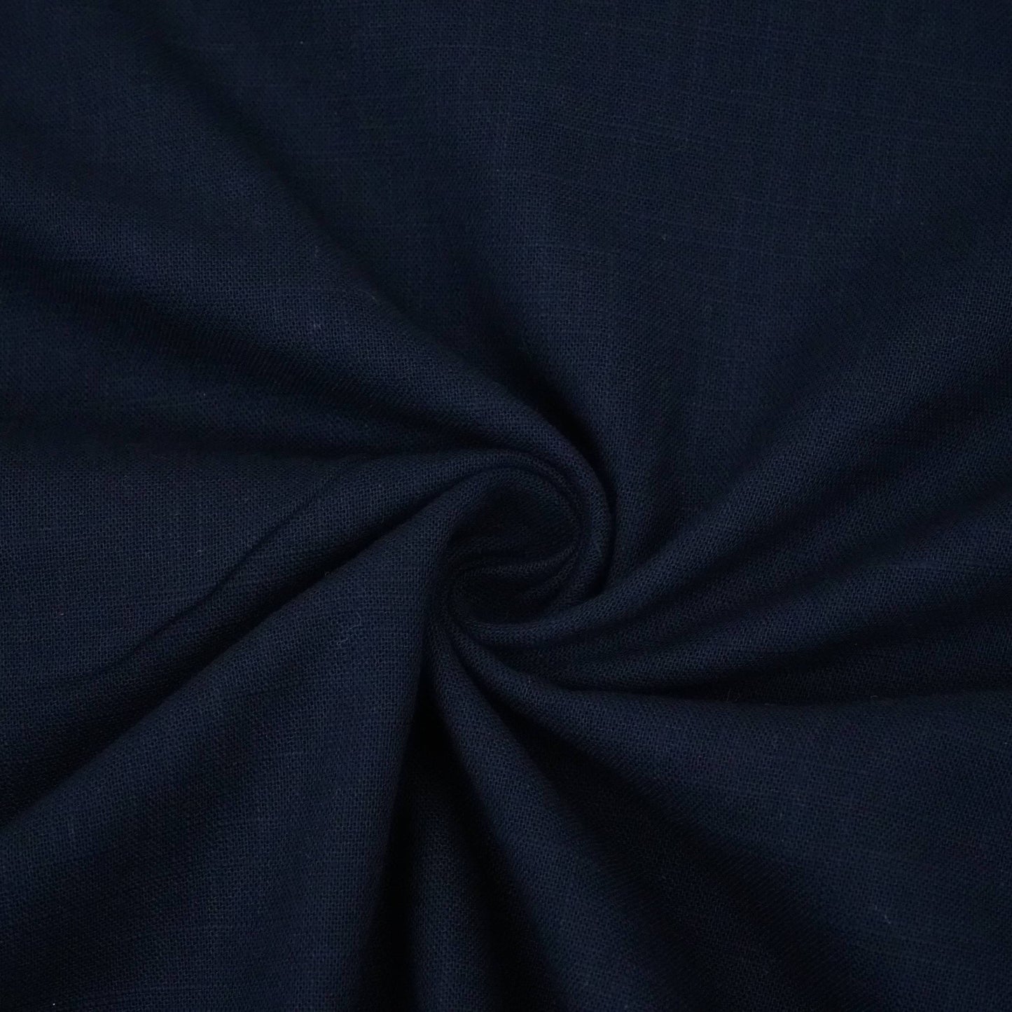 Exclusive Cotton Linen Slub Navy Blue Solid Fabric Fabric