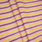 Purple & Green Stripes Print Cotton Fabric PB-29743