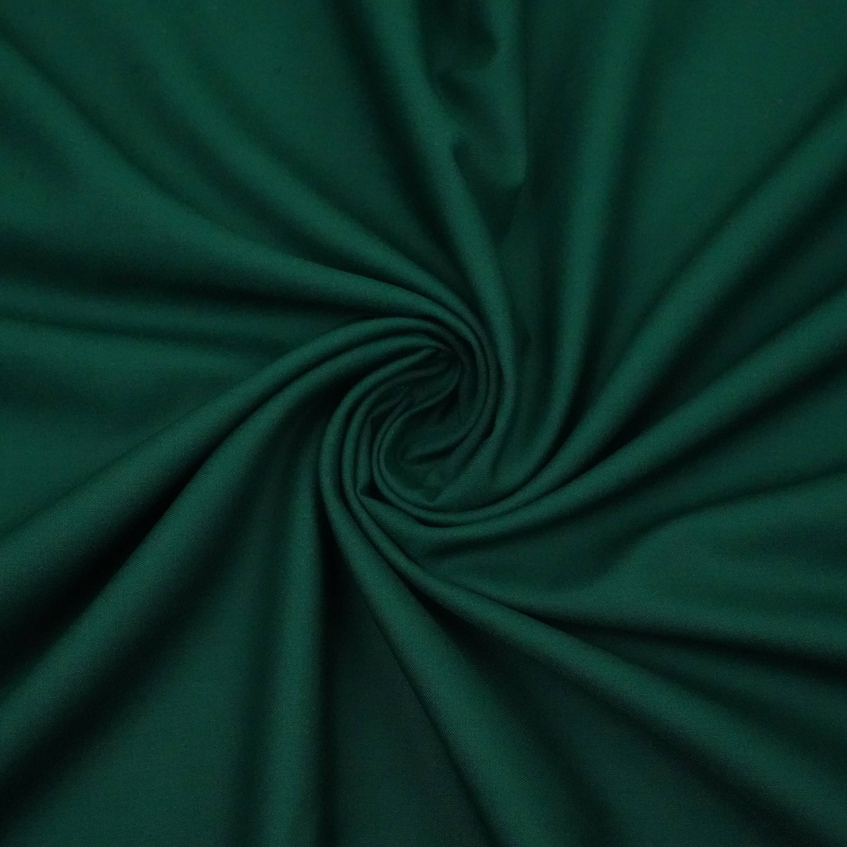 Bottle Green Solid Lizzy Bizzy Fabric RTL-31258 - TradeUNO