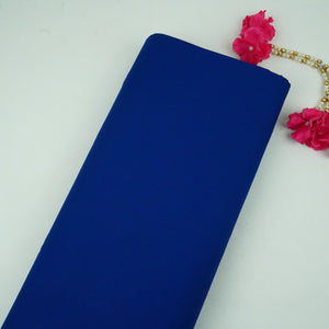 Royal Blue Solid Lizzy Bizzy Fabric RTL-31246 - TradeUNO