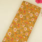 Mustard Parrot Foil Print Cotton Fabric PB-29705