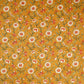 Mustard Parrot Foil Print Cotton Fabric PB-29705