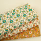 Mustard Parrot Foil Print Cotton Fabric PB-29705