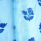 Sea Green Sequin Applique Work Organza Fabric