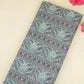 Lilac Floral Stripes Foil Print Cotton Fabric PB-29707