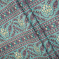 Lilac Floral Stripes Foil Print Cotton Fabric PB-29707