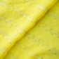 Yellow Cutdana Sequins Embroidery Organza Fabric 21009